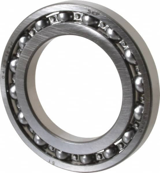 SKF - 50mm Bore Diam, 80mm OD, Open Deep Groove Radial Ball Bearing - 10mm Wide, 1 Row, Round Bore, 2,560 Lb Static Capacity, 3,660 Lb Dynamic Capacity - Benchmark Tooling