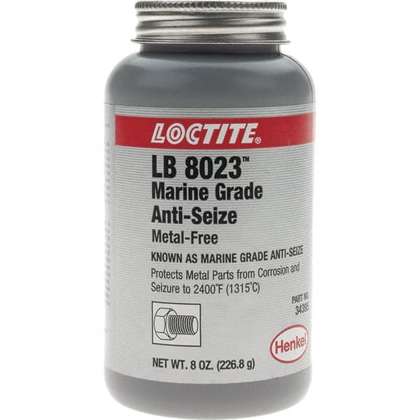 Loctite - 8 oz Brush Top Marine Grade Anti-Seize Lubricant - Calcium Sulfonate, 2,400°F - Benchmark Tooling