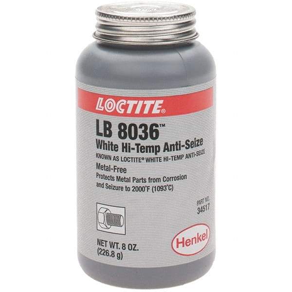 Loctite - 8 oz Brush Top High Temperature Anti-Seize Lubricant - Graphite, 2,000°F - Benchmark Tooling