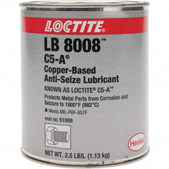 Loctite - 2.5 Lb Can Anti-Seize Lubricant - Copper, 1,800°F - Benchmark Tooling