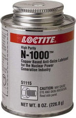 Loctite - 8 oz Brush Top Anti-Seize Lubricant - Copper, 1,800°F, Copper - Benchmark Tooling