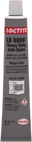 Loctite - 1 oz Tube Anti-Seize Lubricant - Metal Free, 2,400°F, Black - Benchmark Tooling