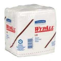 WypAll - L20 1/4 Fold General Purpose Wipes - Poly Pack, 12-1/2" x 12-1/2" Sheet Size, White - Benchmark Tooling