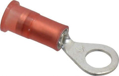 3M - 22-18 AWG Partially Insulated Crimp Connection Circular Ring Terminal - #10 Stud, Copper Contact - Benchmark Tooling