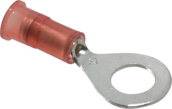 3M - 22-18 AWG Partially Insulated Crimp Connection Circular Ring Terminal - 1/4" Stud, Copper Contact - Benchmark Tooling