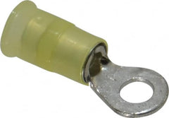 3M - 12-10 AWG Partially Insulated Crimp Connection Circular Ring Terminal - #10 Stud, Copper Contact - Benchmark Tooling