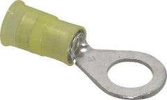 3M - 12-10 AWG Partially Insulated Crimp Connection Circular Ring Terminal - 5/16" Stud, Copper Contact - Benchmark Tooling