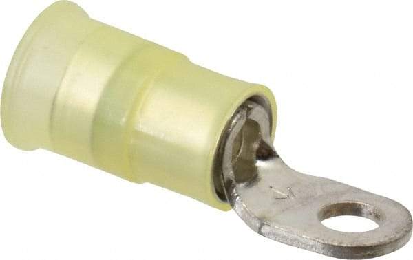 3M - 12-10 AWG Partially Insulated Crimp Connection Circular Ring Terminal - #6 Stud, Copper Contact - Benchmark Tooling