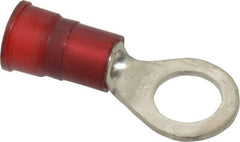 3M - 8 AWG Partially Insulated Crimp Connection Circular Ring Terminal - 3/8" Stud, Copper Contact - Benchmark Tooling