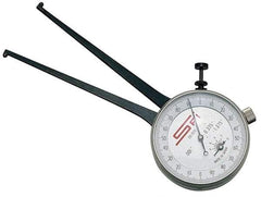 SPI - 75 to 100mm Inside Dial Caliper Gage - 0.025mm Graduation, 0.038mm Accuracy, 3-1/4" Leg Length, Ball Contact Points - Benchmark Tooling