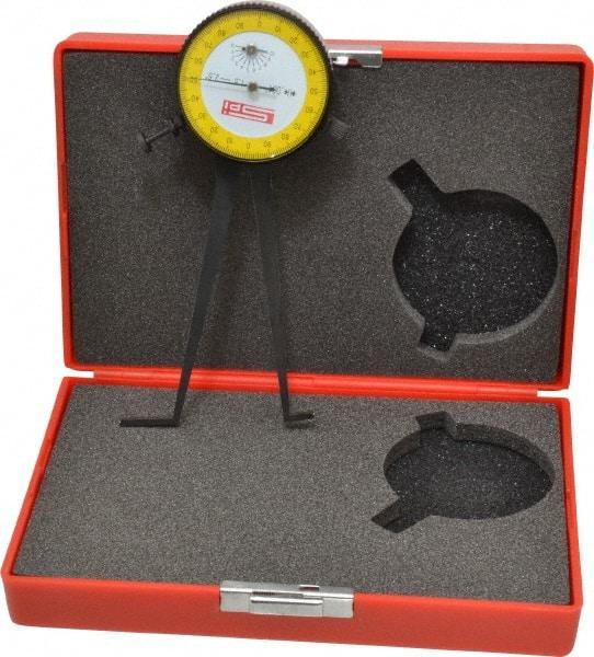 SPI - 1-1/2 to 2-1/2" Inside Dial Caliper Gage - 0.001" Graduation, 0.038mm Accuracy, 3-1/4" Leg Length, Ball Contact Points - Benchmark Tooling