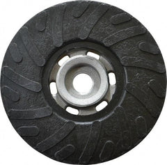 Made in USA - 4-1/2" Diam Disc Backing Ribbed Backing Pad - Soft Density, 13,000 RPM - Benchmark Tooling
