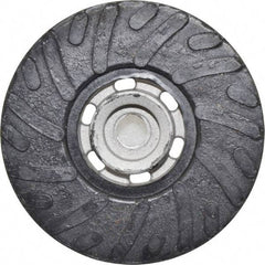 Made in USA - 4-1/2" Diam Disc Backing Ribbed Backing Pad - Firm Density, 13,000 RPM - Benchmark Tooling