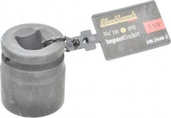 Blackhawk by Proto - 3/4" Drive 1-1/4" Standard Impact Socket - 6 Points, 2-13/64" OAL - Benchmark Tooling