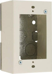 Wiremold - 1 Gang, (2) 1/2" Knockouts, Steel Rectangle Device Box - 4-5/8" Overall Height x 2-7/8" Overall Width x 1-3/4" Overall Depth - Benchmark Tooling