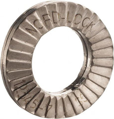 Nord-Lock - 5/16", Uncoated, Stainless Steel Wedge Lock Washer - Grade 316L, 0.336 to 0.344" ID - Benchmark Tooling