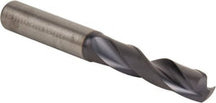 Kennametal - 11.00074mm 140° Spiral Flute Solid Carbide Screw Machine Drill Bit - Benchmark Tooling