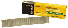 Stanley Bostitch - 18 Gauge 3/4" Long Brad Nails for Power Nailers - Steel, Galvanized Finish, Brad Head, Chisel Point - Benchmark Tooling