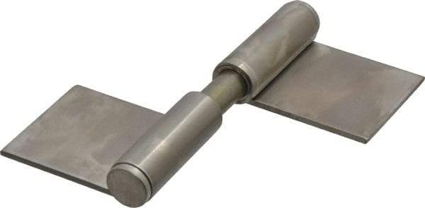 Sugatsune - 4" Long x 2-5/32" Wide x 15/32" Thick, Flag Hinge - Stainless Steel, Satin Finish - Benchmark Tooling