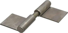 Sugatsune - 4" Long x 2-5/32" Wide x 15/32" Thick, Flag Hinge - Stainless Steel, Satin Finish - Benchmark Tooling