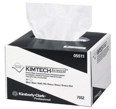 Kimtech - Dry Clean Room/Lab/Critical Task Wipes - Pop-Up, 8-3/8" x 4-3/8" Sheet Size, White - Benchmark Tooling