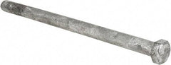 Value Collection - 3/8-16 UNC, 6" Length Under Head Hex Head Cap Screw - Partially Threaded, Grade 5 Steel, Hot Dipped Galvanized Finish, 9/16" Hex - Benchmark Tooling