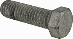 Value Collection - 7/16-14 UNC, 1-1/2" Length Under Head Hex Head Cap Screw - Partially Threaded, Grade 5 Steel, Hot Dipped Galvanized Finish, 5/8" Hex - Benchmark Tooling