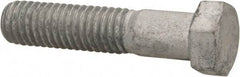 Value Collection - 7/16-14 UNC, 2" Length Under Head Hex Head Cap Screw - Partially Threaded, Grade 5 Steel, Hot Dipped Galvanized Finish, 5/8" Hex - Benchmark Tooling