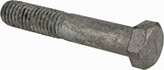 Value Collection - 7/16-14 UNC, 2-1/2" Length Under Head Hex Head Cap Screw - Partially Threaded, Grade 5 Steel, Hot Dipped Galvanized Finish, 5/8" Hex - Benchmark Tooling