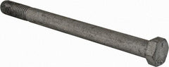 Value Collection - 7/16-14 UNC, 5-1/2" Length Under Head Hex Head Cap Screw - Partially Threaded, Grade 5 Steel, Hot Dipped Galvanized Finish, 5/8" Hex - Benchmark Tooling