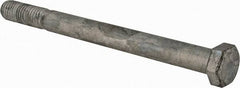 Value Collection - 1/2-13 UNC, 6" Length Under Head Hex Head Cap Screw - Partially Threaded, Grade 5 Steel, Hot Dipped Galvanized Finish, 3/4" Hex - Benchmark Tooling