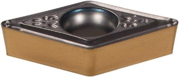 Iscar - DCMT3-2 SM Grade IC807 Carbide Turning Insert - TiAlN Finish, 55° Diamond, 3/8" Inscr Circle, 5/32" Thick, 1/32" Corner Radius - Benchmark Tooling