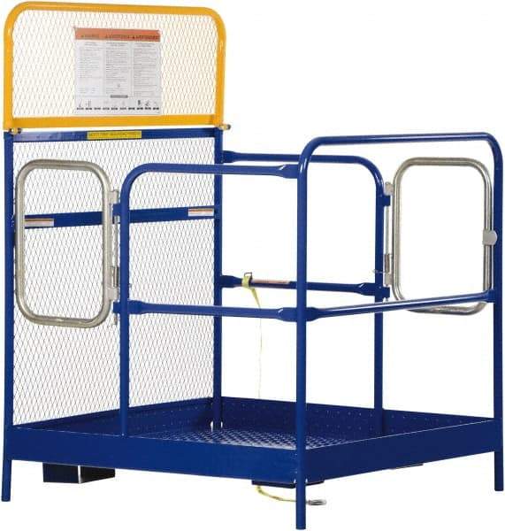 Vestil - 60" Platform - Forklift Work Platform, 1,000 Lb Capacity, 60" Platform Height, 48" Base Width x 48" Base Depth - Benchmark Tooling