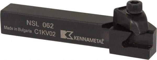 Kennametal - Internal/External Thread, Left Hand Cut, 3/8" Shank Width x 3/8" Shank Height Indexable Threading Toolholder - 2-1/2" OAL, N.2L Insert Compatibility, NS Toolholder, Series Top Notch - Benchmark Tooling