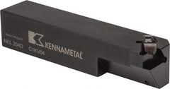 Kennametal - Internal/External Thread, Left Hand Cut, 1-1/4" Shank Width x 1-1/4" Shank Height Indexable Threading Toolholder - 6" OAL, N.4R Insert Compatibility, NE Toolholder, Series Top Notch - Benchmark Tooling