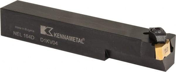 Kennametal - Internal/External Thread, Left Hand Cut, 1" Shank Width x 1" Shank Height Indexable Threading Toolholder - 6" OAL, N.4R Insert Compatibility, NE Toolholder, Series Top Notch - Benchmark Tooling