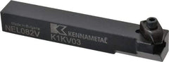 Kennametal - Internal/External Thread, Left Hand Cut, 1/2" Shank Width x 1/2" Shank Height Indexable Threading Toolholder - 3-1/2" OAL, N.2R Insert Compatibility, NE Toolholder, Series Top Notch - Benchmark Tooling