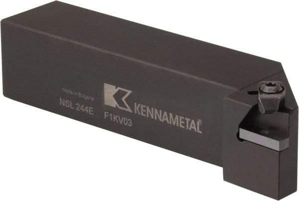 Kennametal - Internal/External Thread, Left Hand Cut, 1-1/2" Shank Width x 1-1/2" Shank Height Indexable Threading Toolholder - 7" OAL, N.4L Insert Compatibility, NS Toolholder, Series Top Notch - Benchmark Tooling