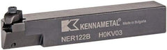 Kennametal - Internal/External Thread, Right Hand Cut, 3/4" Shank Width x 3/4" Shank Height Indexable Threading Toolholder - 4-1/2" OAL, N.2L Insert Compatibility, NE Toolholder, Series Top Notch - Benchmark Tooling