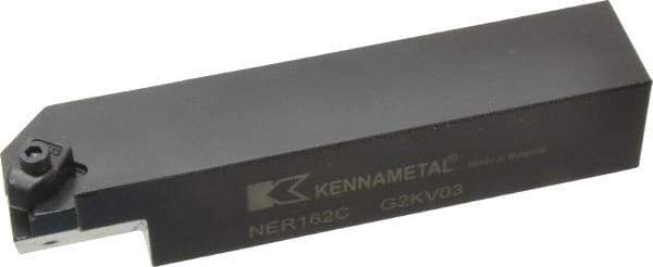 Kennametal - Internal/External Thread, Right Hand Cut, 1" Shank Width x 1" Shank Height Indexable Threading Toolholder - 5" OAL, N.2L Insert Compatibility, NE Toolholder, Series Top Notch - Benchmark Tooling