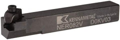 Kennametal - Internal/External Thread, Right Hand Cut, 1/2" Shank Width x 1/2" Shank Height Indexable Threading Toolholder - 3-1/2" OAL, N.2L Insert Compatibility, NE Toolholder, Series Top Notch - Benchmark Tooling