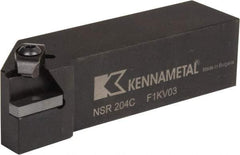 Kennametal - Internal/External Thread, Right Hand Cut, 1-1/4" Shank Width x 1-1/4" Shank Height Indexable Threading Toolholder - 5" OAL, N.4R Insert Compatibility, NS Toolholder, Series Top Notch - Benchmark Tooling