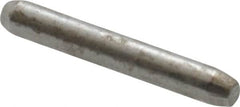 Made in USA - 1/16" Diam x 7/16" Pin Length 416 Stainless Steel Precision Dowel Pin - Passivated Finish, C 36-42 Hardness, 2 Beveled End - Benchmark Tooling