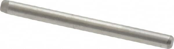 Made in USA - 1/16" Diam x 3/4" Pin Length 416 Stainless Steel Precision Dowel Pin - Passivated Finish, C 36-42 Hardness, 2 Beveled End - Benchmark Tooling