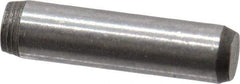 Made in USA - 3/32" Diam x 3/8" Pin Length 416 Stainless Steel Precision Dowel Pin - Passivated Finish, C 36-42 Hardness, 2 Beveled End - Benchmark Tooling