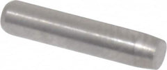 Made in USA - 3/32" Diam x 7/16" Pin Length 416 Stainless Steel Precision Dowel Pin - Passivated Finish, C 36-42 Hardness, 2 Beveled End - Benchmark Tooling