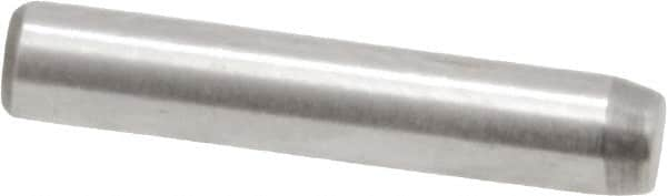 Made in USA - 3/32" Diam x 1/2" Pin Length 416 Stainless Steel Precision Dowel Pin - Passivated Finish, C 36-42 Hardness, 2 Beveled End - Benchmark Tooling