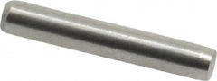 Made in USA - 3/32" Diam x 9/16" Pin Length 416 Stainless Steel Precision Dowel Pin - Passivated Finish, C 36-42 Hardness, 2 Beveled End - Benchmark Tooling