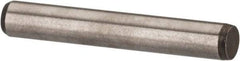 Made in USA - 3/32" Diam x 5/8" Pin Length 416 Stainless Steel Precision Dowel Pin - Passivated Finish, C 36-42 Hardness, 2 Beveled End - Benchmark Tooling