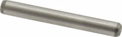 Made in USA - 1/8" Diam x 1" Pin Length 416 Stainless Steel Precision Dowel Pin - Passivated Finish, C 36-42 Hardness, 2 Beveled End - Benchmark Tooling